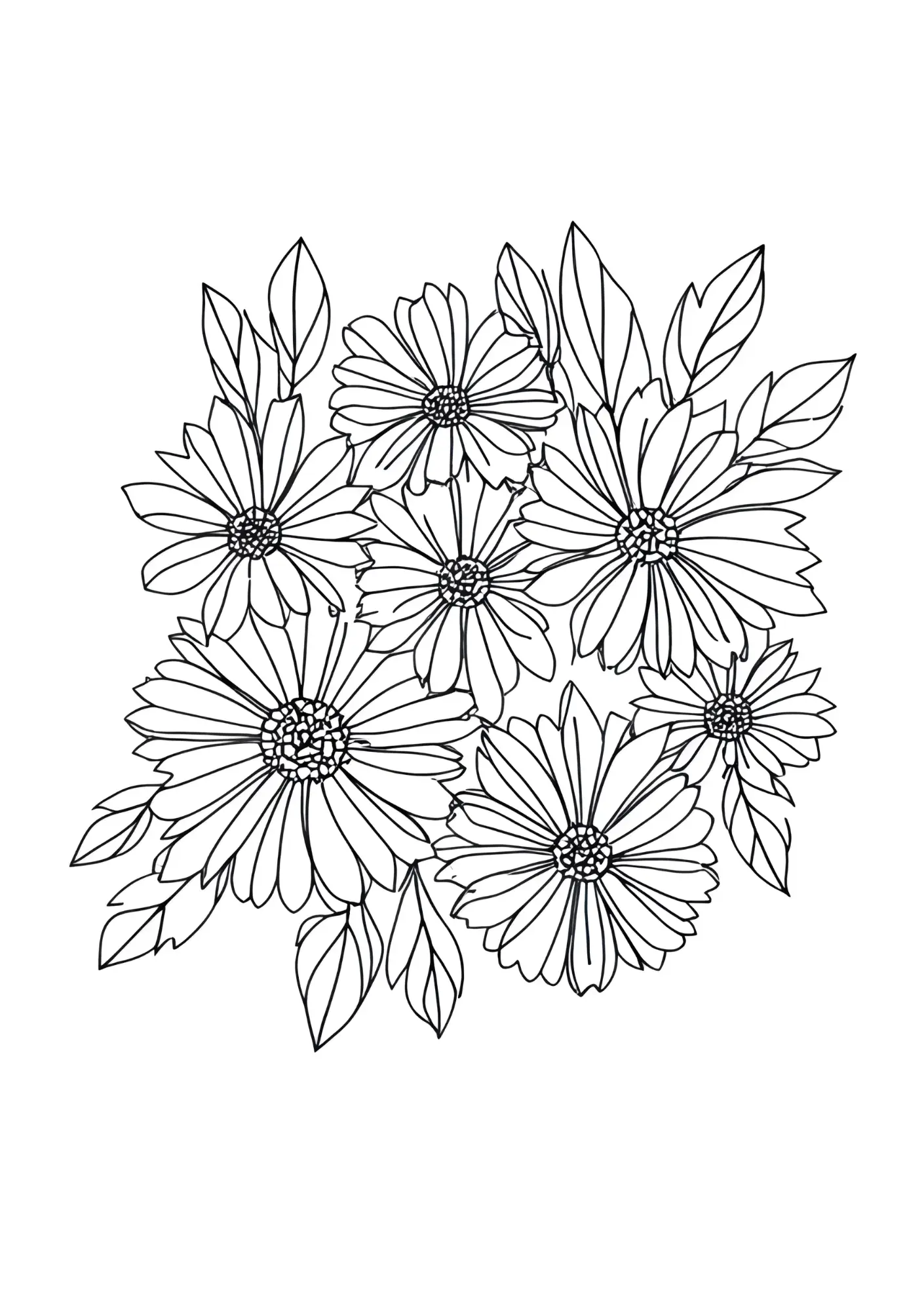 Flowers Coloring Book