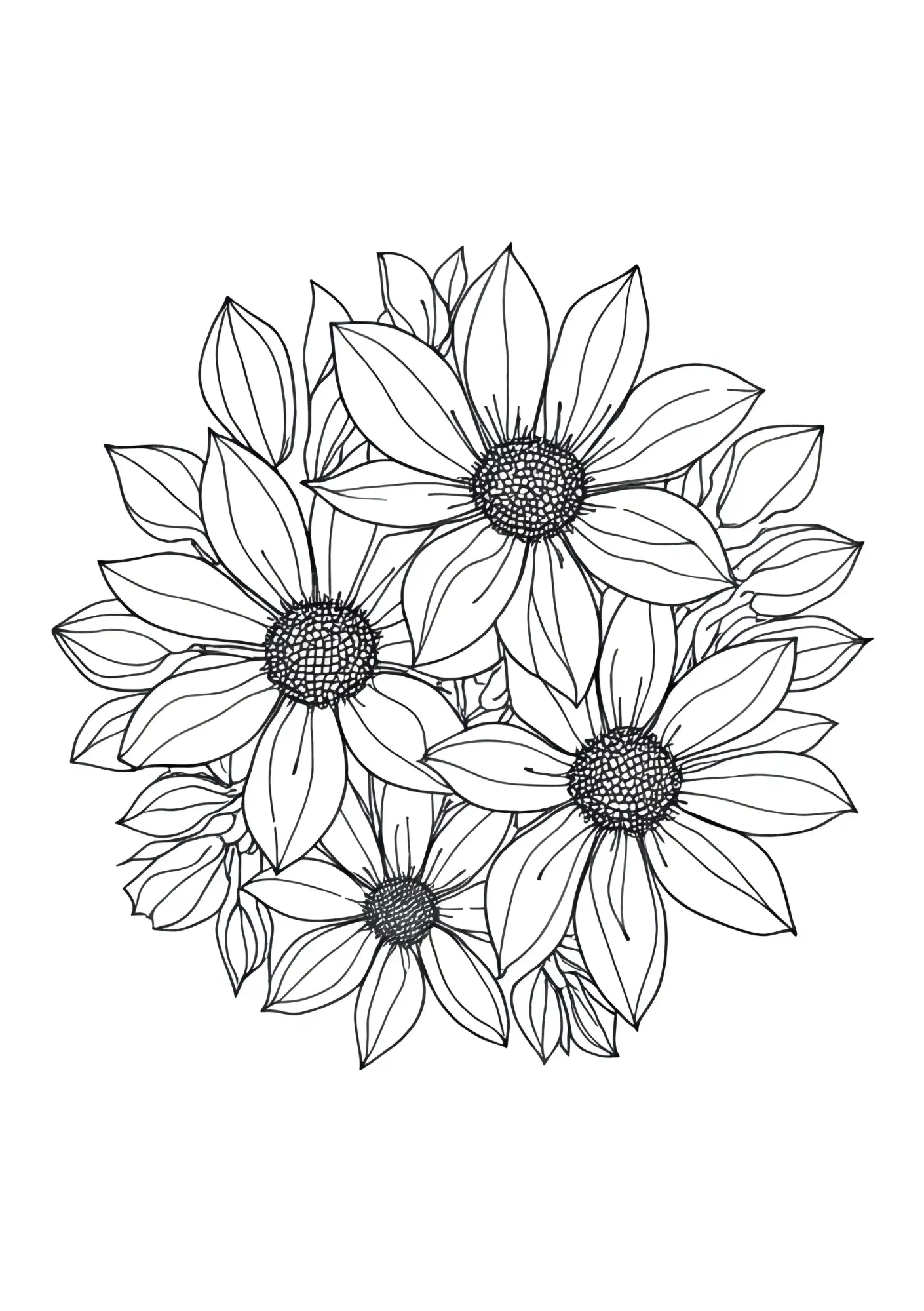 Flowers Coloring Book