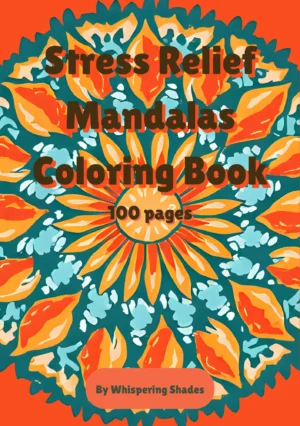 Stress Relief Mandalas Coloring Book image