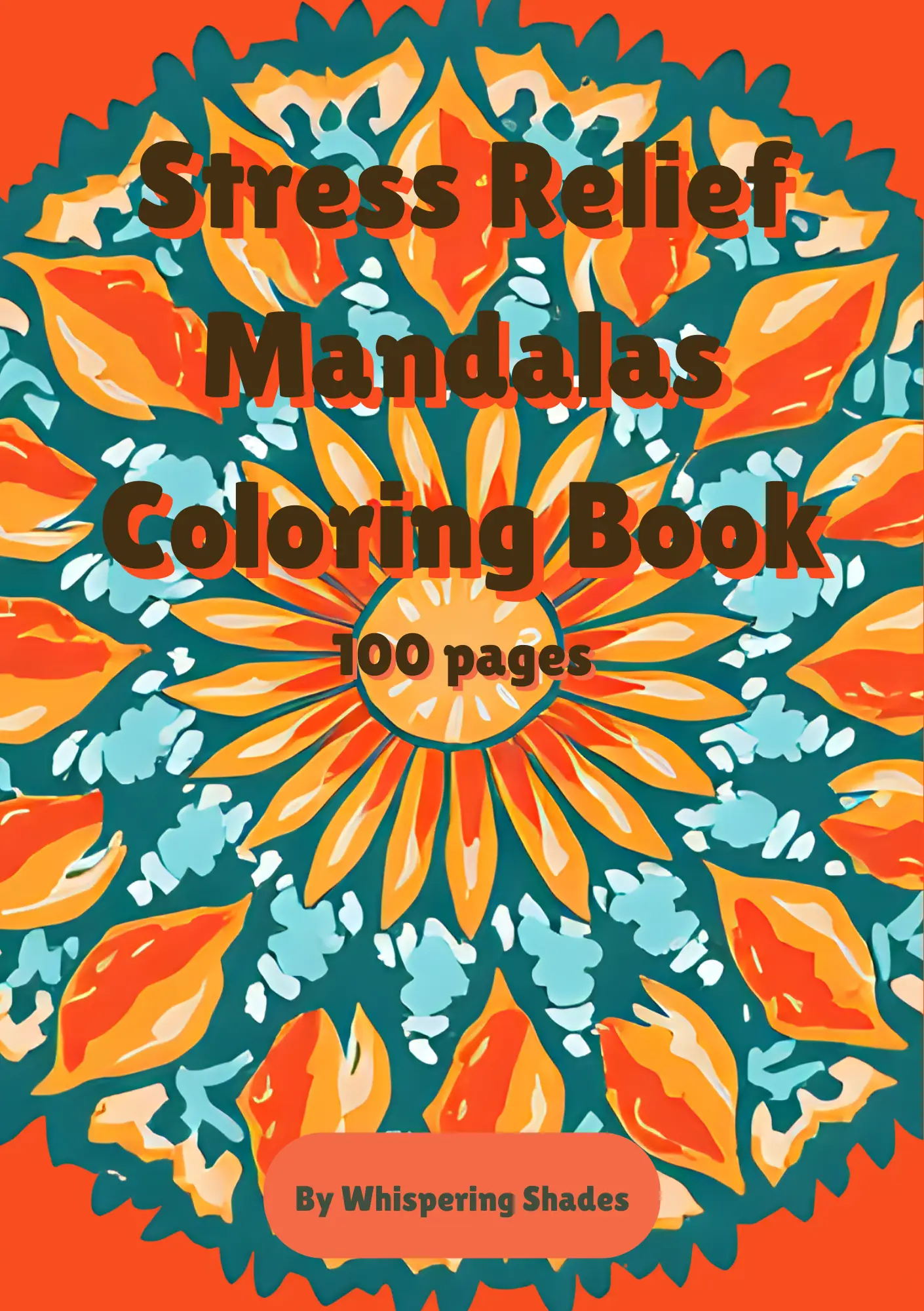 Stress Relief Mandalas Coloring Book image