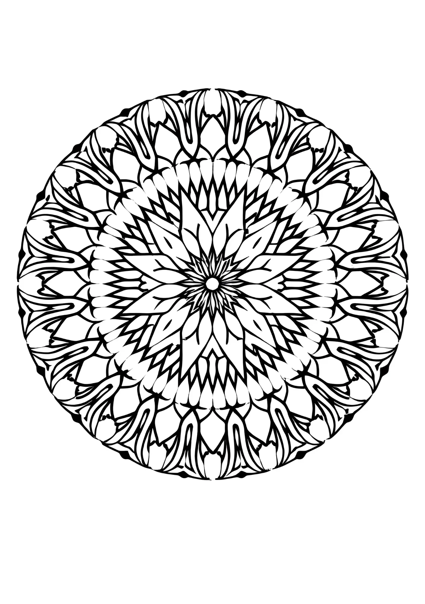 Stress Relief Mandalas Coloring Book image