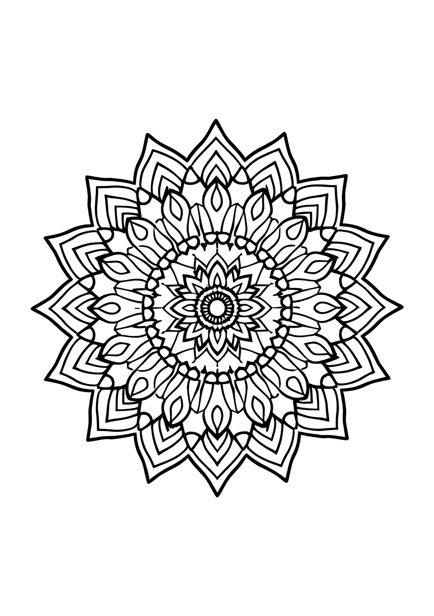 Stress Relief Mandalas Coloring Book image