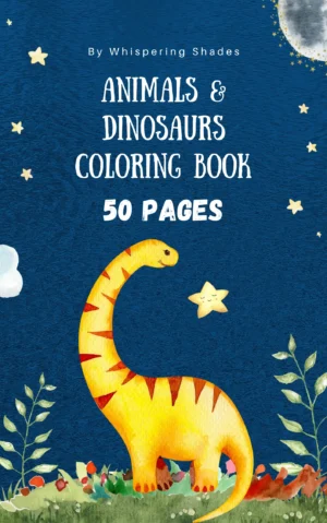 Animals & Dinosaurs Coloring Book